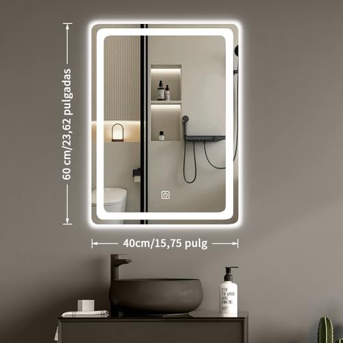 Recopilación y reviews de Espejos de baño con luz - los mas comprados. 30 Imagen adicional