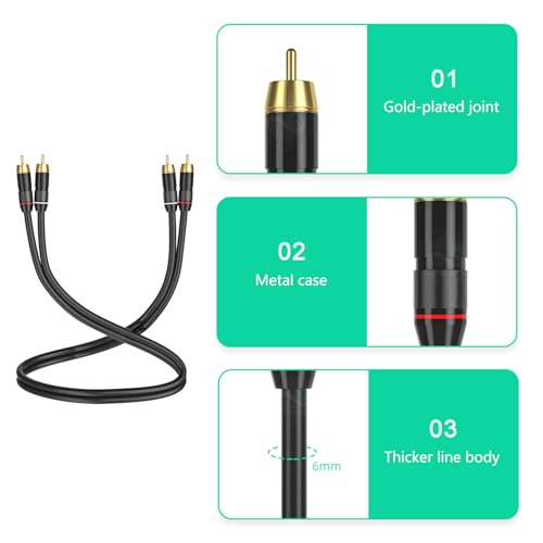 Cable estéreo macho a macho con conectores chapados en oro miniatura 4