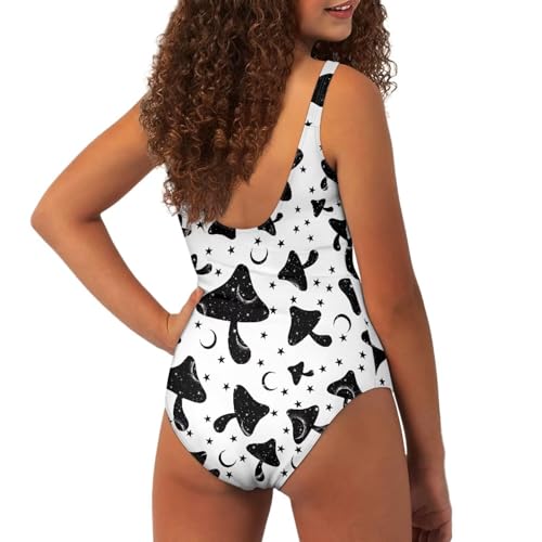 Image of YEXIATODO Kids One Piece Swimsuit for Teen Girls Womens Bathing Suit High Waist Bikini Set Girls Swimsuit for 7-18 Years Old
