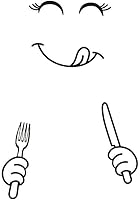 Vista 3 de 2 calcomanías de vinilo con cara sonriente para nevera, cara deliciosa feliz, cocina, pared, refrigerador, calcomanías de vinilo para decoración