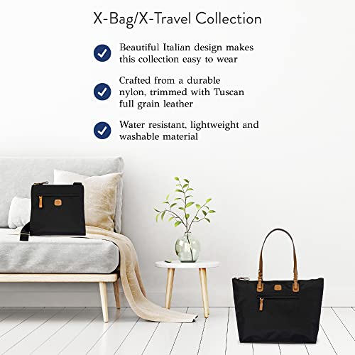 Bric's Sportina X-Bag - Large Tote Bag - 3-Way Shopper Shoulder Bag - Designer Handbag For Travel And Work, Black #TOP3