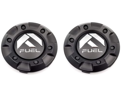 QAMNVCRTY 2PCS Wheel Cap Hub Cap Center Cap for Fuel Top M-447 1001-58-CEN Matte Black