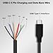 YARCHONN USB Type-C 6Pin Pigtail Cable, USB C Male Plug to 6 Cores Bare Wire Open End Power 5A Data Cable CC1 /CC2 for DIY Repair- 5Pcs -30cm/11.8in (6PIN)