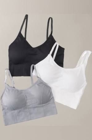 Women Lightly Padded Fancy Bra Combo Free Size (Pack of 3) Size (28-34)