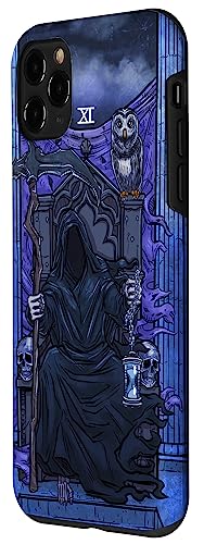 Iphone 11 Pro Justice Tarot Card Grim Reaper Halloween Gothic Horror Witch Case #TOP1