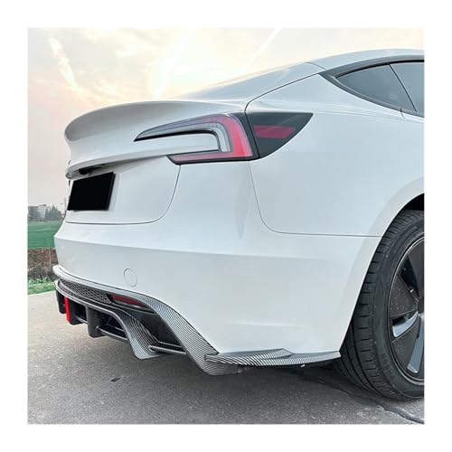 Protector trasero parachoques Tesla Model 3 Highland 2024 con difusor labio 4