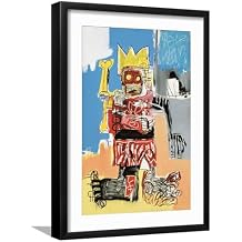 ART.COM Wall Giclee Print بدون عنوان، 1982 على الإطار الأسود بقلم جان ميشيل باسكيات، 12x18