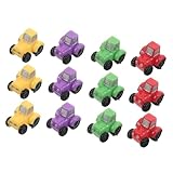 Multifonctionnel : figurines de mini tracteurs sont polyvalentes et peuvent utilisées dans divers contextes, notamment des micro tracteurs de paysage et des miniatures de scènes de ferme, des accessoires de décor de maison de poupée, des accessoires de maison de poupée