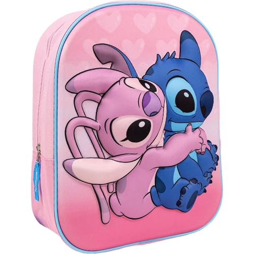 CERDÁ LIFE'S LITTLE MOMENTS Mochila Escolar de Stitch, Niños, Multicolor, Estándar