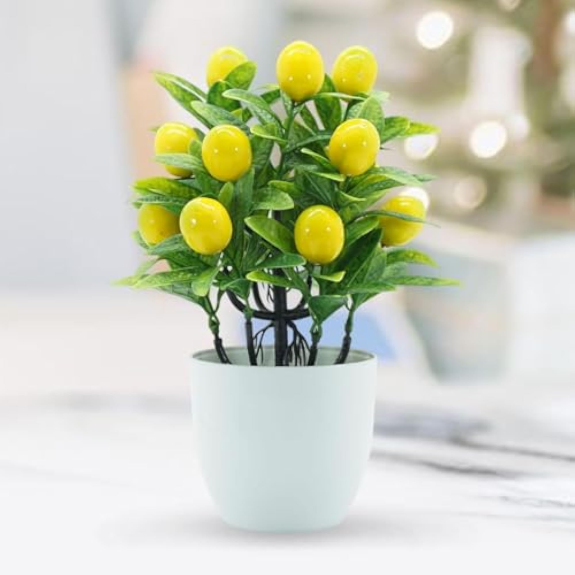 Mini Fake Plant Decorative Potted Plant for Table Decor