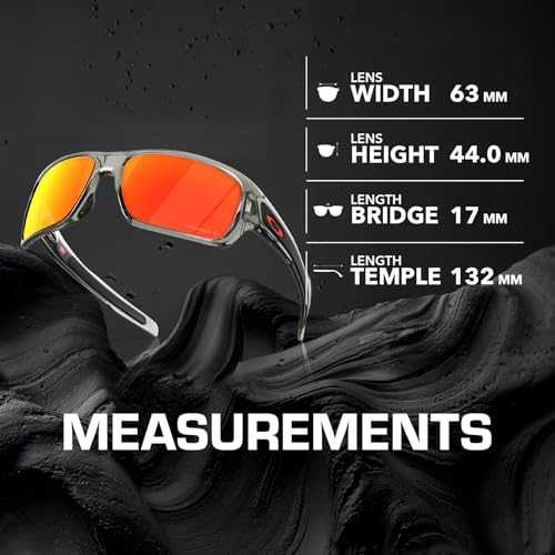 Image of Oakley TURBINE OO9263 Rectangle Shape Sunglasses With Official Eyewear Kit | Men's Sunglasses