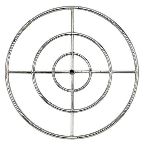 Golden Flame 30" Round Fire Pit Burner Ring [304-Series SS]