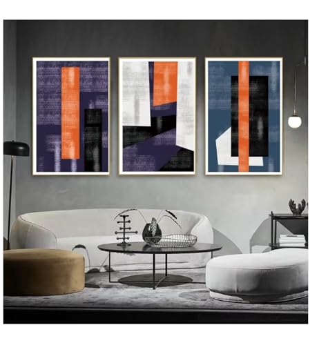 Impression d'art géométrique sur toile haute définition pour décoration