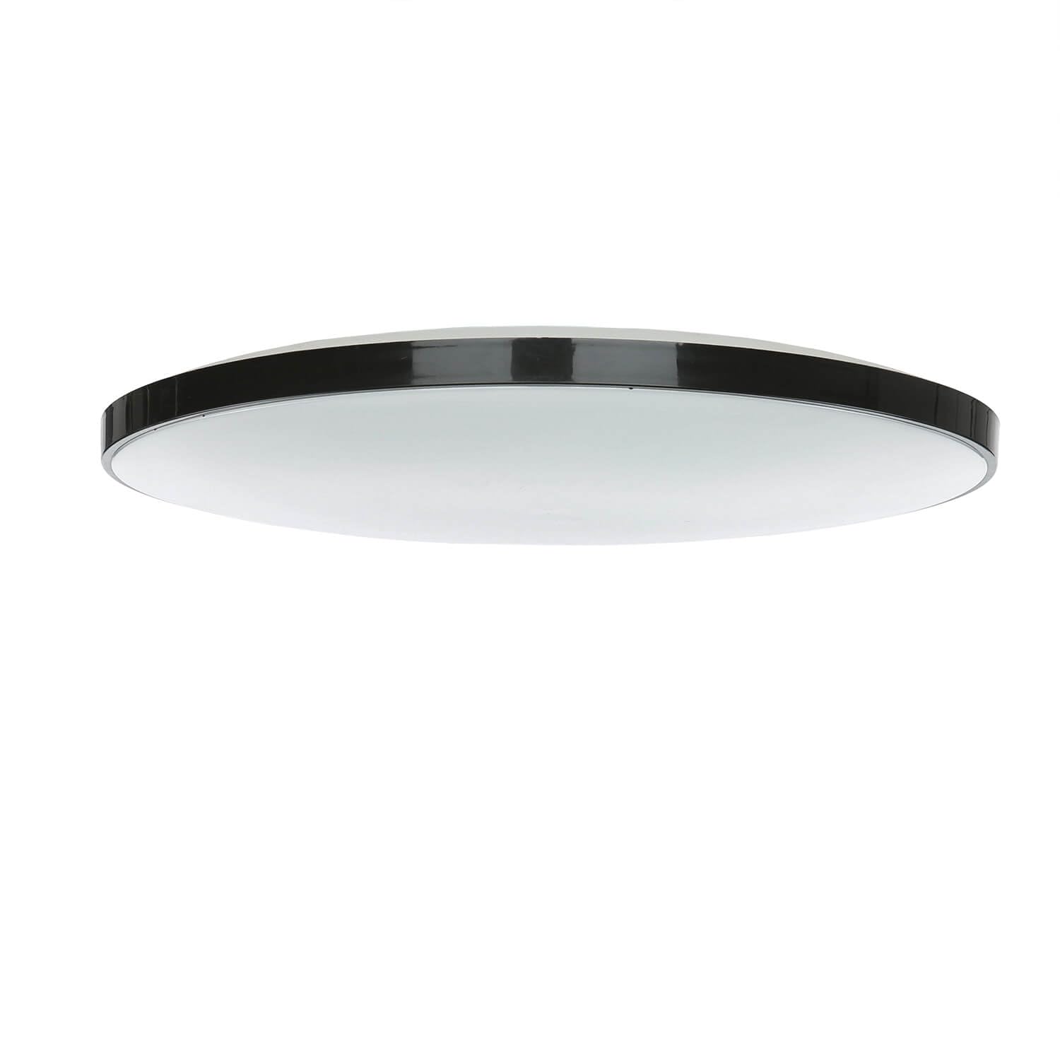 LED lámpara de techo redonda Ø 23 cm H: 5 cm plana IP44 blanco negro 4000 K 1840 lm blanco neutro antideslumbrante lámpara de techo lámpara de baño