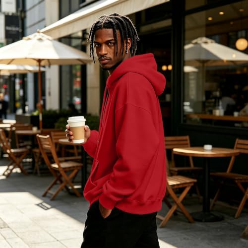 Hooded Sweatshirt Men Comfy Quarter Zip Pullover Sweatshirt Sweat Shirts - image 5