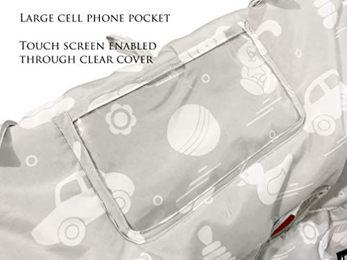 Twins Double Shopping Cart Covers Fits Regular And Warehouse Large Child Grocery Basket Seats With Optional 2 Or 4 Leg Holes Ditto Kiddo By Oopsababy #TOP5