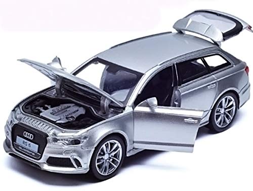 Image of Magicwand 1:32 Scale RS6 Die-Cast Car with 4 Openable Doors Music,Pull Back Action & Glowing Lights【Pack of 1】【Colors as Per Stock】