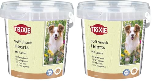 Morbido snack Soft snack Happy Hearts, Agnello, 500 grammi (Confezione da 2)