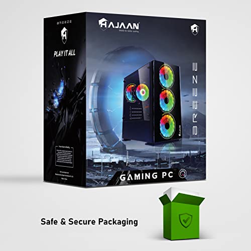 Hajaan Gaming Desktop Tower Pc - Intel Core I3-10100F Processor 3.60 Ghz, 16Gb Ddr4 Ram, 512Gb Ssd, Geforce Gt 1030 2Gb, Windows 11 Pro Breeze #TOP7