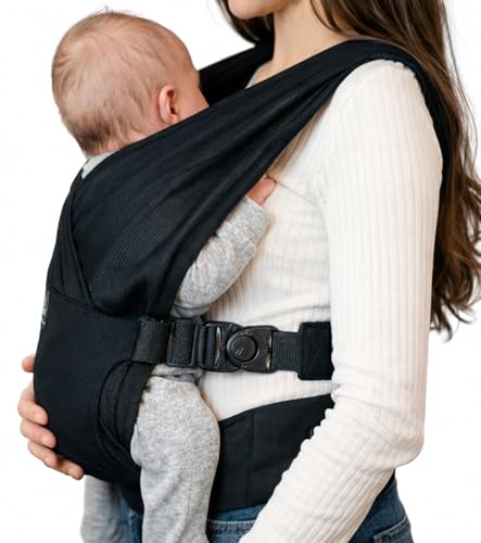 Portabebe Porteo Malla Fresca Ligero Ergonomico Refuerzo Trasero Anclajes Giratorios Ajustables Colocacion Rapida Manos Libres Sling Unisex Papa Mama Bebe 3 a 24 Meses Hasta 15 Kg Negro Transpirable Portabebe Porteo Malla Fresca Ligero Ergonomico Refuerzo Trasero Anclajes Giratorios Ajustables Colocacion Rapida Manos Libres Sling Unisex Papa Mama Bebe 3 a 24 Meses Hasta 15 Kg Negro Transpirable