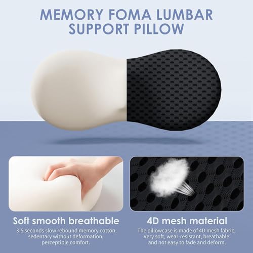 Memory-Foam Lendenwirbelkissen für Auto und Bürostuhl – Bild 3