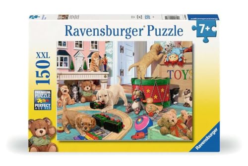 Rompecabezas Ravensburger Little Paws Playtime de 150 piezas XXL para niños - 12000865 - Rompecabezas infantil con piezas únicas que encajan perfectamente miniatura 1