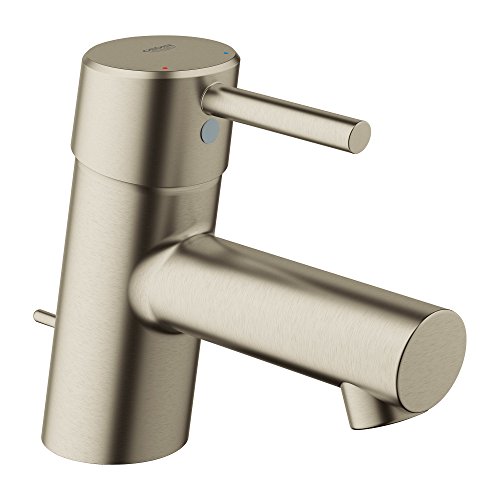 Grohe 34702EN1 Concetto Hole Single-Handle Bathroom Faucet with Drain Assembly in Brushed Nickel