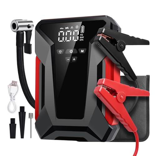 YEARTOP Power Pack-noodstarthulp, 1200 A piekstroom, 28000 mAh, draagbare starthulp met 150 psi...