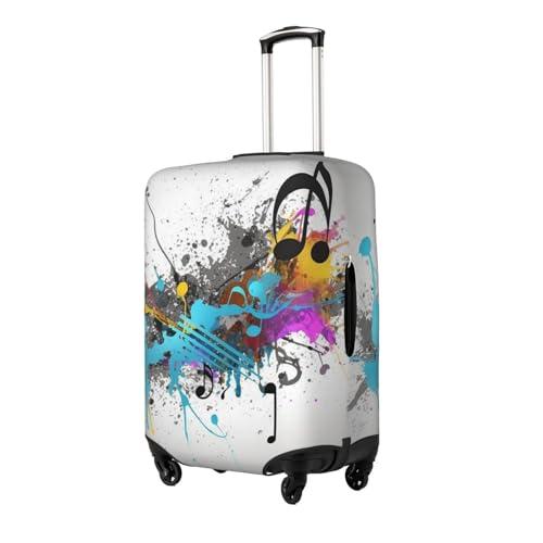 Musical With Spray Luggage Suitcase Covers Elastic Washable Travel Luggage Protector Anti Scratch Travel Suitcase Protective Cover For Kid And Adult, Fits 18-32 Inch Luggage2