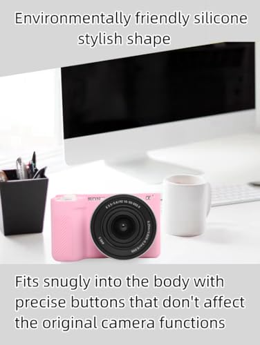 Funda de silicona para cámara Sony ZV-E10 II, rosa miniatura 5
