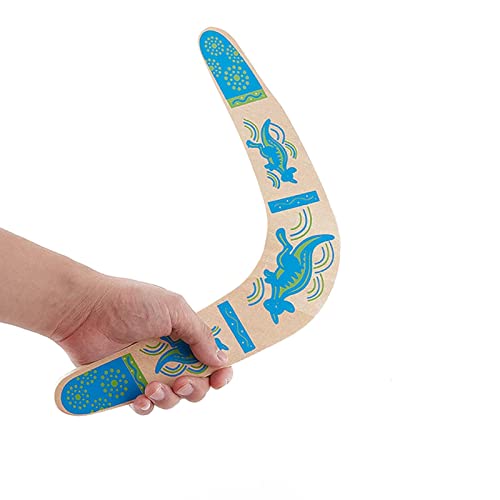 Inborntrait Boomerang For Kids, Australia Style Handmade Wooden Authentic Boomerang, V-Shaped Returning Boomerang For Ages Above 10 Years Old Kids And Adult- Blue #TOP7