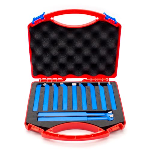 Kit 11 piezas de herramientas para torno de metal con punta de carburo miniatura 3