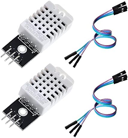 HiLetgo 2pcs DHT22/AM2302 Digital Temperature and Humidity Sensor Module Temperature Humidity Monitor Sensor Replace SHT11 SHT15 for Arduino Electronic Practice DIY