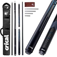 Amazon.co.jp: CRICAL カーボンファイバープールキューセット、低偏向
