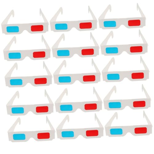 Gafas 3D de papel rojo azul portátiles y ligeras Yardenfun para pantallas y proyectores