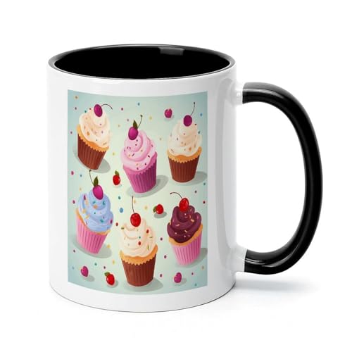 LZAHDCN Delicious Cupcakes Ceramic Coffee Mug, Dishwasher & Microwave Safe
