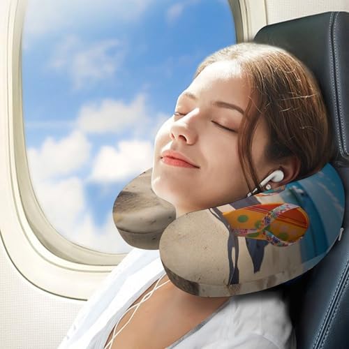 Almohada de espuma viscoelástica para viaje mediana miniatura 3