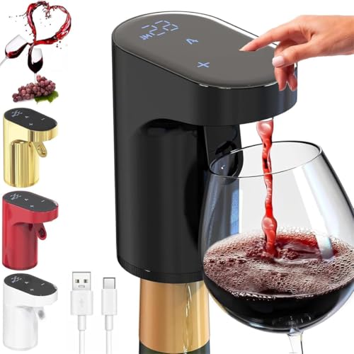 Sipvault - Dispensador inteligente de licor, decantador de vino eléctrico, cantidad ajustable para alcohol (negro)