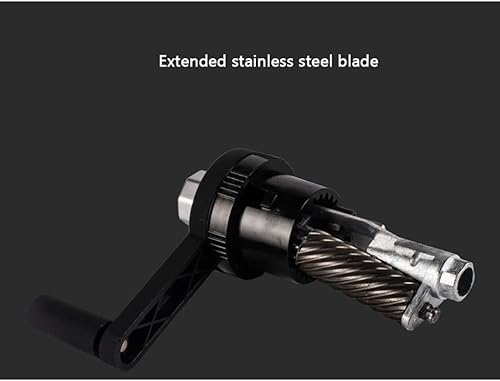 Miniatura 3 de JITEM Sacapuntas Art Special - Sacapuntas manual de acero inoxidable extendido, sacapuntas de manivela para el hogar, oficina, suministros