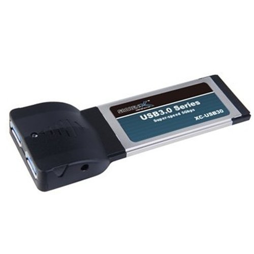 Sabrent XC-USB30 USB 3.0 2-Port Notebook ExpressCard - Transfer Rates up to 5Gbps -10x Faster Than USB 2.0! - Windows XP/Vista/7