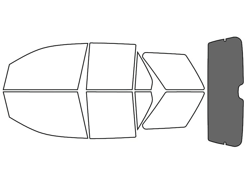 Rvinyl Window Tint Kit Compatible with Saturn Vue 2002-2007 - Rear Windshield Precut Kit - 35%