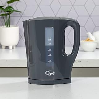 Quest 35219 1.7 Litre Kettle / Cord Storage / Spout Filter / Water Level Indicator / BPA Free / Automatic Cut-Off / Grey Colour