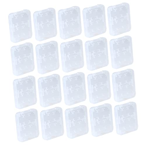 PartyKindom 20pcs Memory Card Storage Case Slots Durable Organizer for Cards Anti-Lost and Design Convenient Portable Keeper