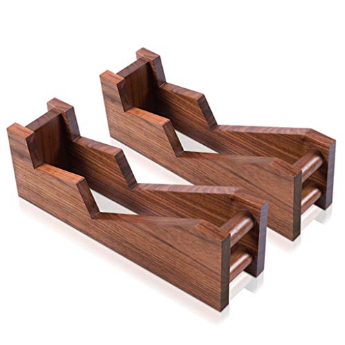 Accessoires pour enceintes Pieds Speaker Stand De Cinéma Maison Haut-Parleur en Bois À Barres Affichage Haut-Parleur Rack Emballage Et Livraison Durable Ensemble (Color : Brown, Size : 37 * 9.5cm) Cover