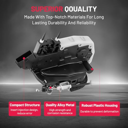 Image of SYERAL Door Latch Lock Actuator Rear Left Driver Side Compatible with Nissan Juke 2011-2017 Replaces 82501-1KA2A