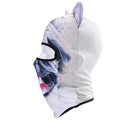Image of Cat Balaclava,Dog Balaclava,Halloween Hat,Cute Full Face Hood Mask Animal Ski Mask for Hiking Riding Sports Outdoor