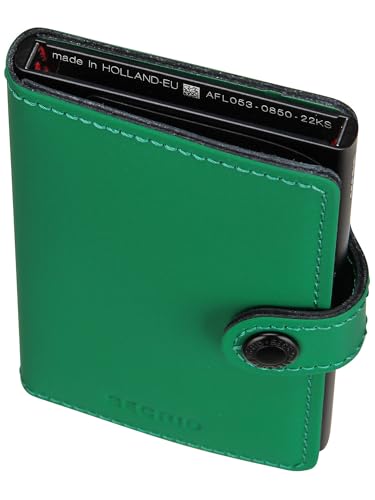 Image of Secrid Unisex Mini Wallet Travel Accessory Card Holder Envelope, Bright Green, 10,2 x 6,5 x 2,1 cm, Classic