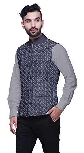Atasi Printed Nehru Jacket Mens Bandhgala Ethnic Jacket Party Wear Wedding Clothing2