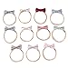 Produktbild Matty-LZ 11 Stück Haargummis mit Bowknot bänder Plaid Haarnadeln Haarspangen Set für Kinder Baby Mädchen Damen Frisuren Elastisches Haarband (Haargummis-11 Stück)