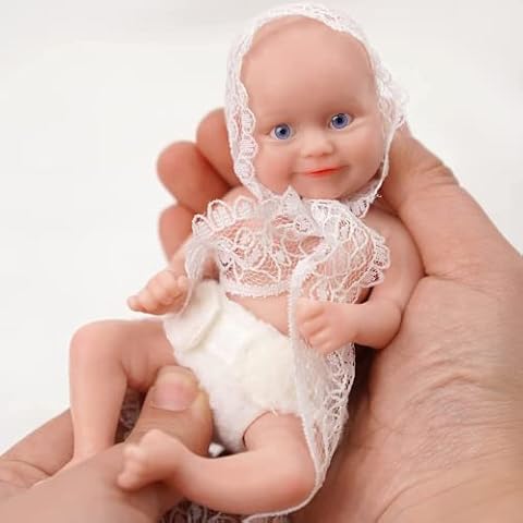 Miaio 7" Micro Preemie Full Body Silicone Baby Doll Lifelike Mini Reborn Doll Surprice Children Anti-Stress Cover